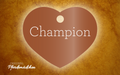Herzmarke "Champion"