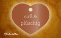 Herzmarke "süß & plüschig"